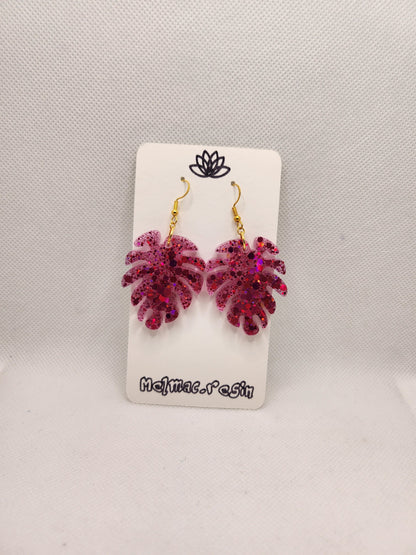 Pendientes Hoja Monstera