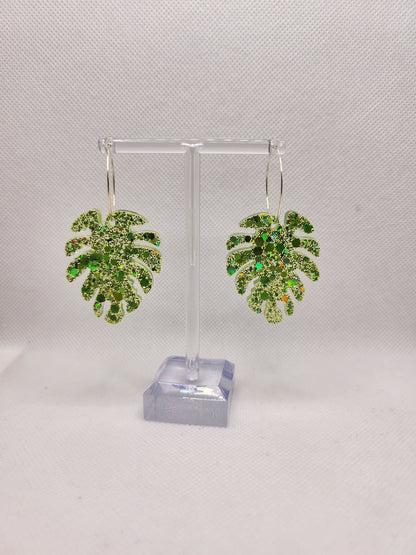 Pendientes Hoja Monstera