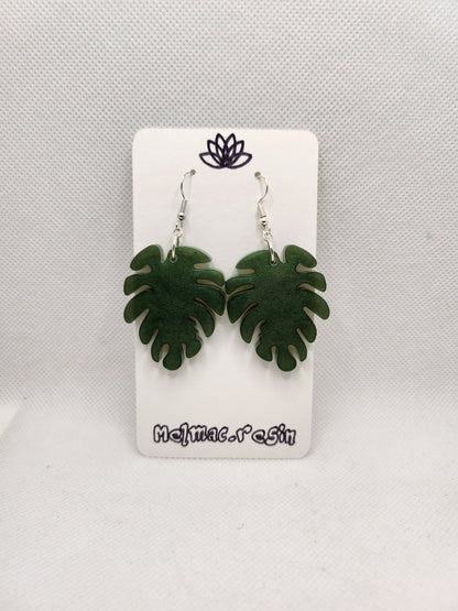 Pendientes Hoja Monstera